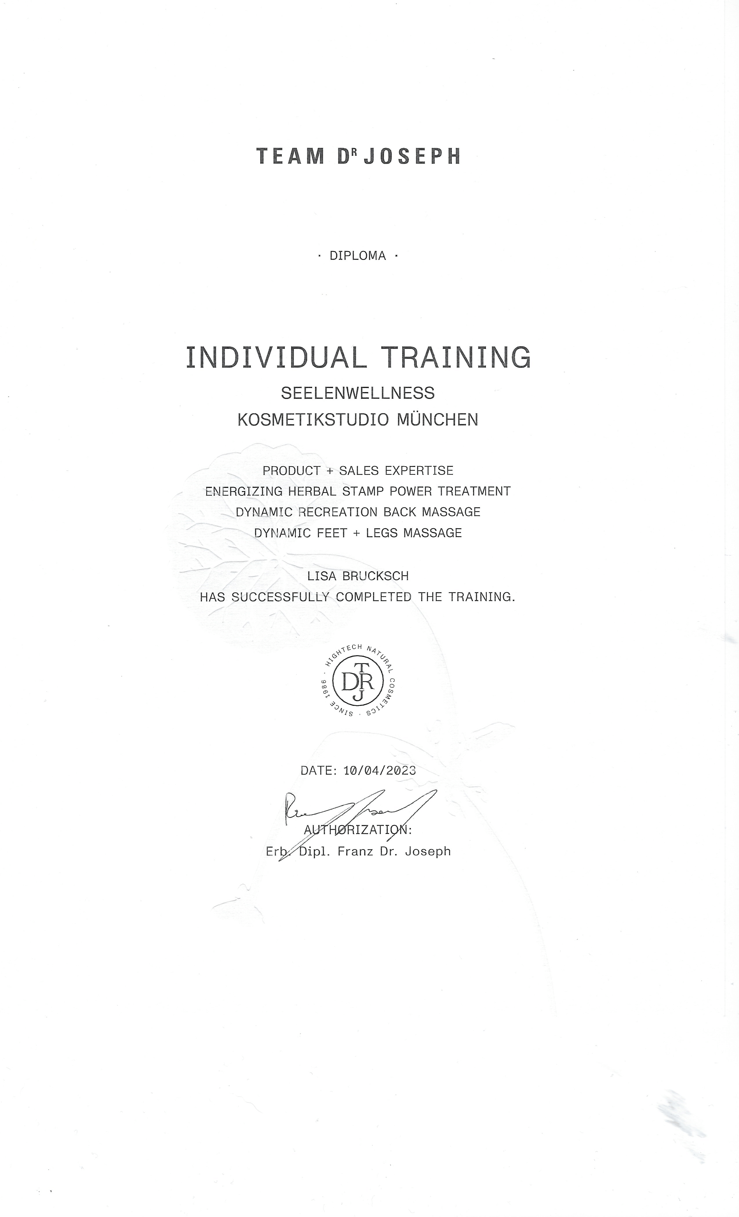 indiviudal traing lisa